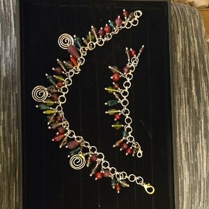 Colorful Beaded Bracelet and Necklace Set